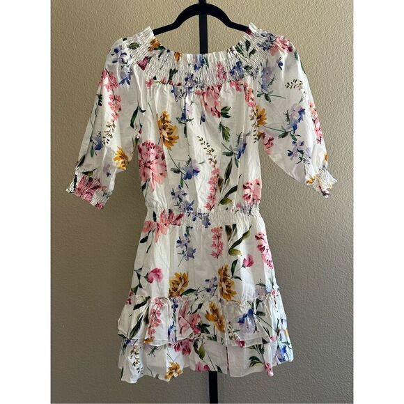 Generation Love Fiona Peony Dress in Peony Blossom White Size S - Picture 2 of 7